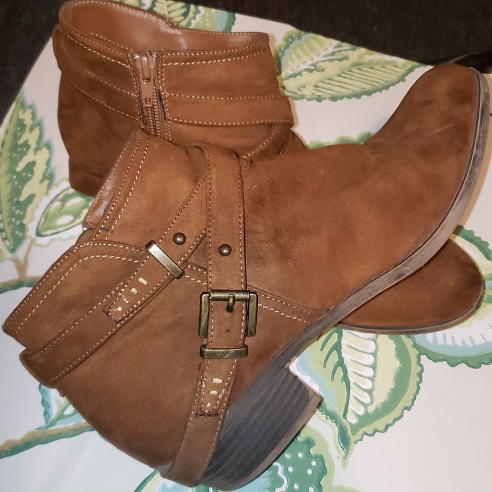 Tan ankle boots